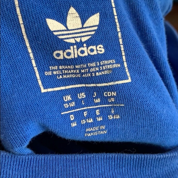 blue adidas t shirt - Picture 4 of 4